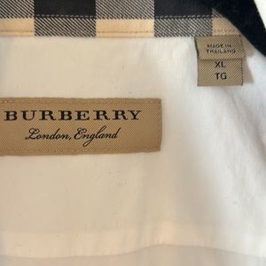 Burberry London Men’s Short-Sleeve White Shirt